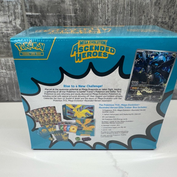 Pokmon Elite Trainer Box - Mega Evolution Ascended Heroes (Blue/Yellow)
